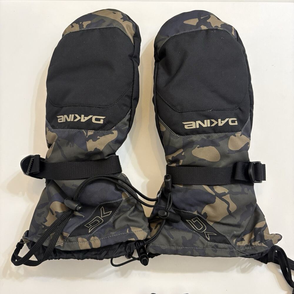 Dakine Scout Mitt Men’s L Black Vintage Camo Ski Snowboard 10003171